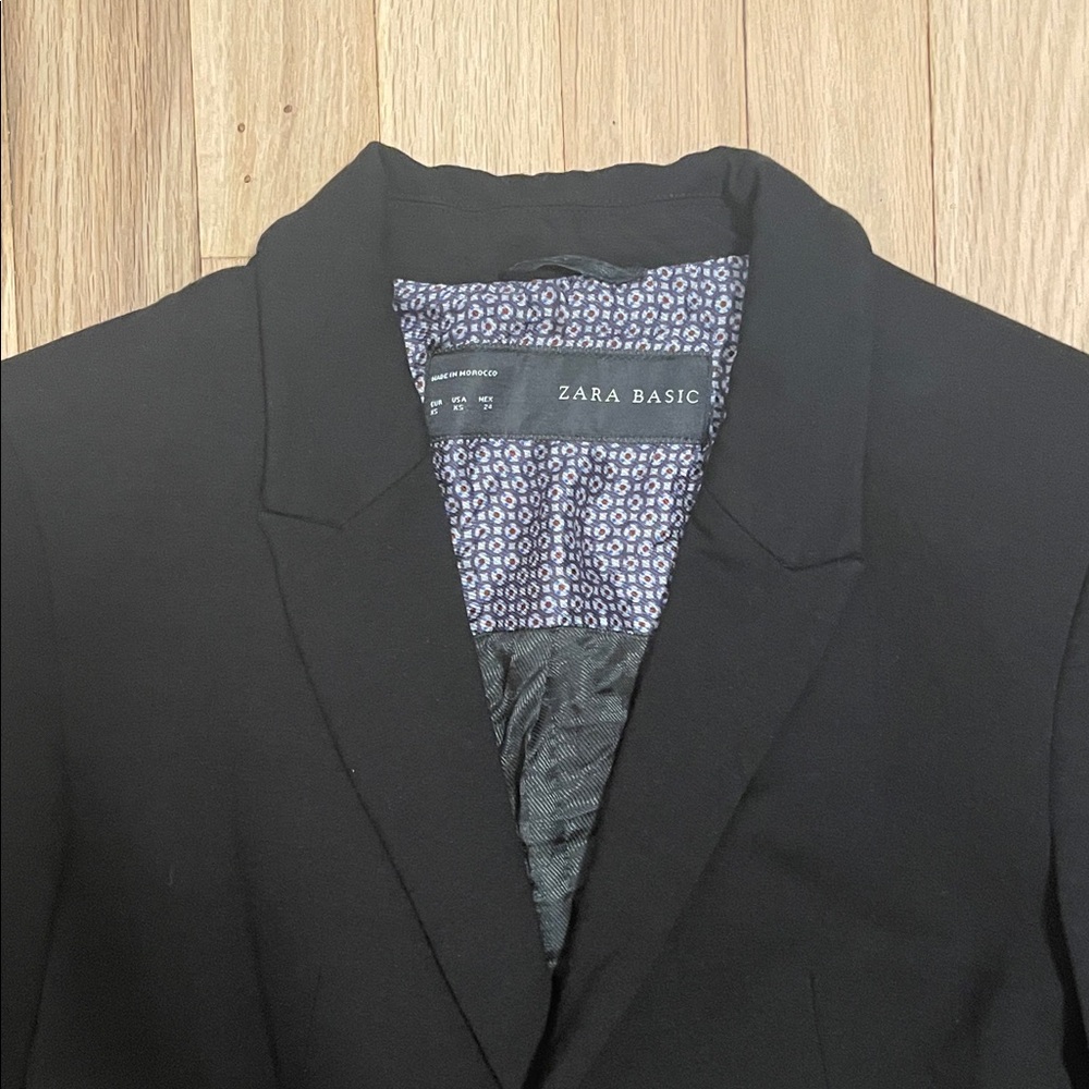 Zara Basic Black Tailored Jacket - image 2